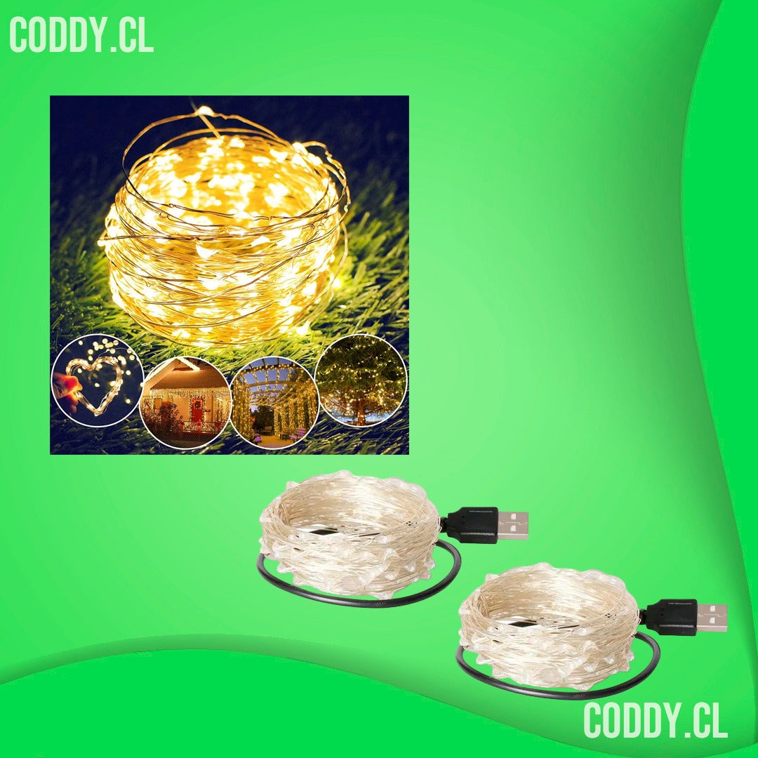 Luces led de Alambre de Cobre