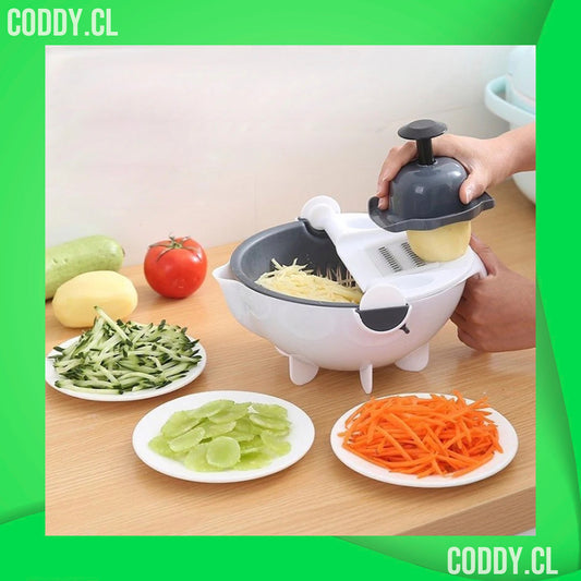 Cortador de verduras multifuncional 9 en 1