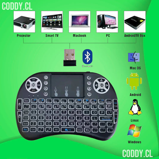 Mini Teclado Inalámbrico Multifuncional