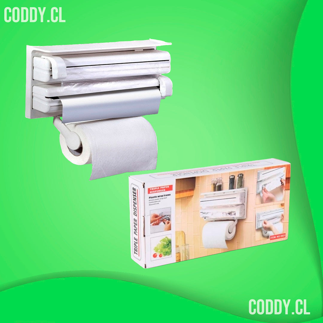 Organizador de Cocina Porta Rollo